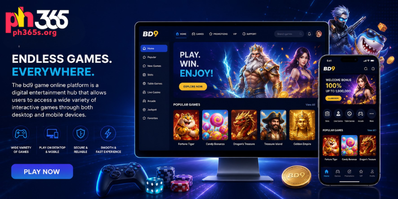 The bd9 game online platform is a digital entertainment hub